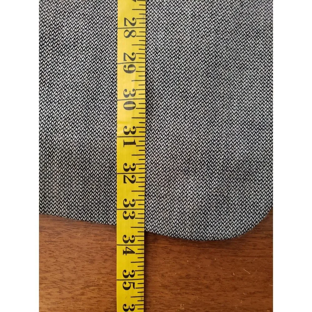 Jos A Bank 100% Wool Sport Coat Blazer Black White Tan 44L‎